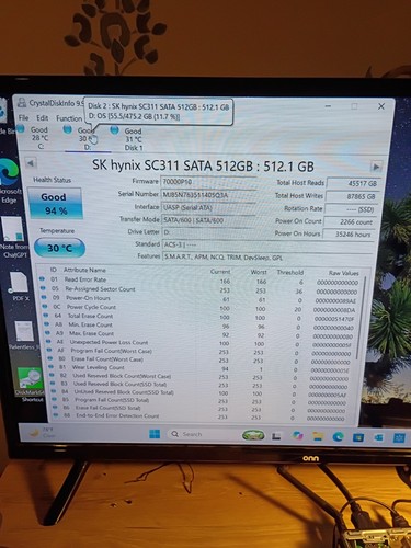 Hynix sc311 hfs512g39tnf - hynix,