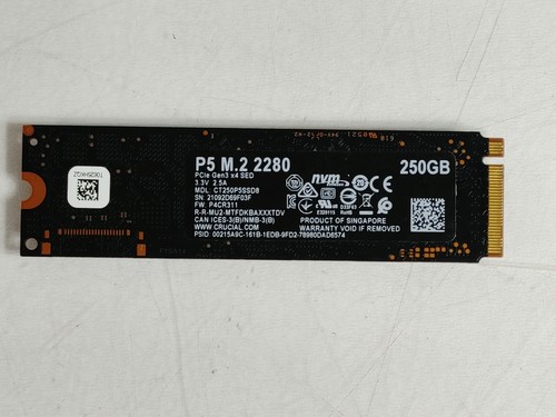 Crucial ct250p5ssd8 250 gb - ct250p5ssd8,