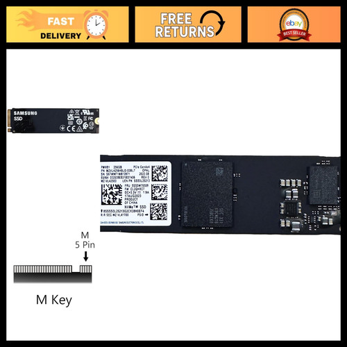 Oem samsung pm9b1 256gb 2 - oem, m.2